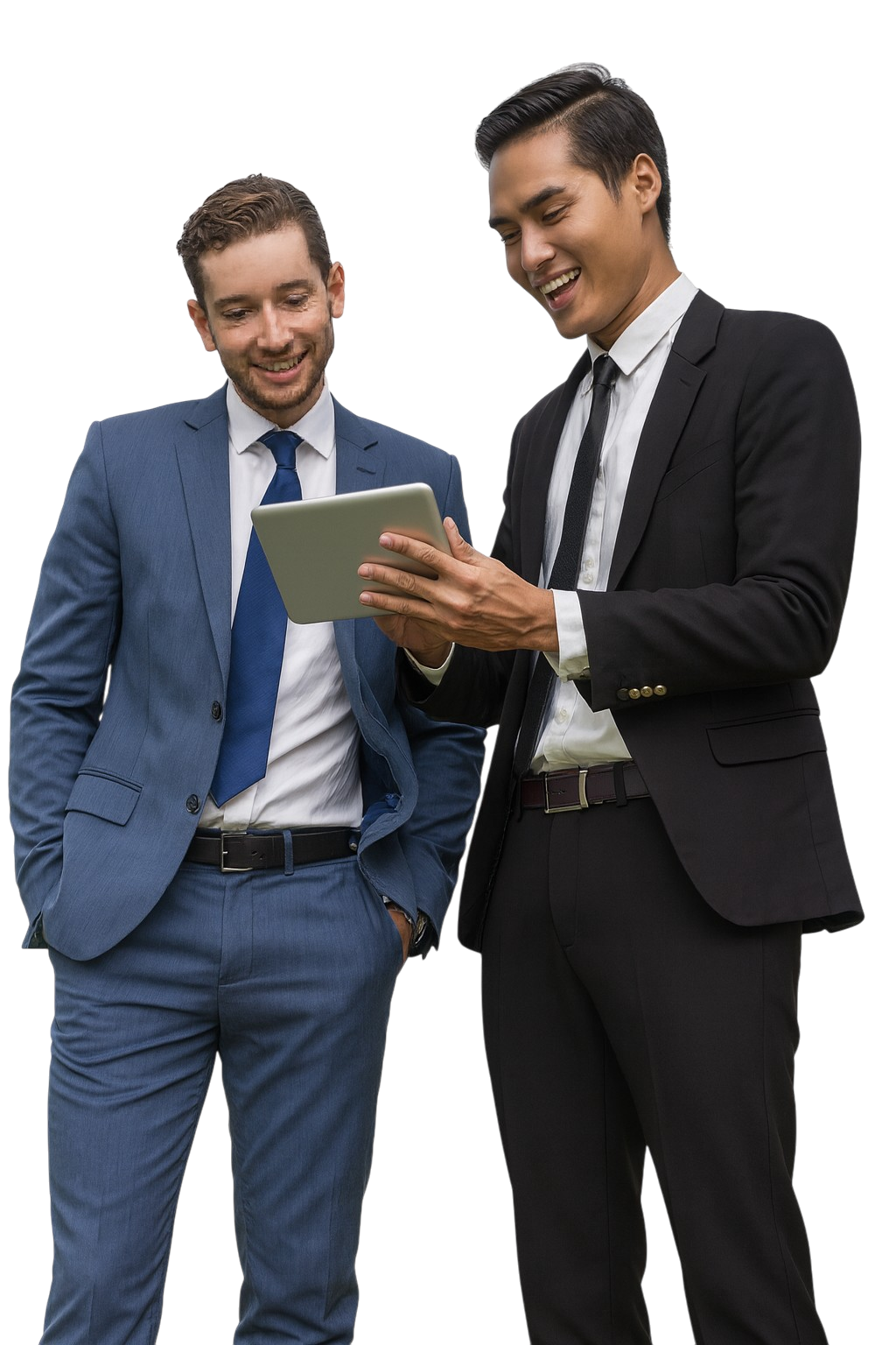 Business professionals overlay